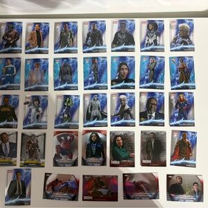 Marvel Trading Cards - Blue and Red